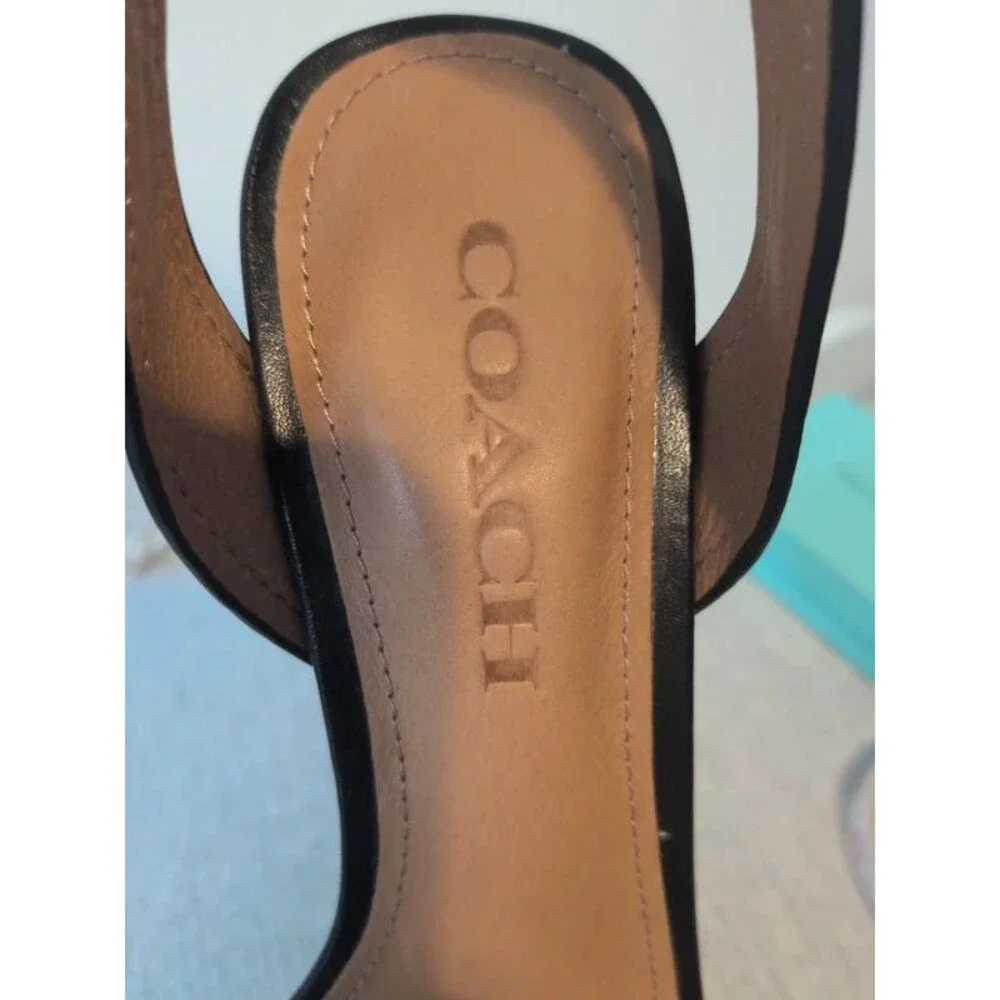 Coach Paige Snake Skin Ankle Heels Size 6.5